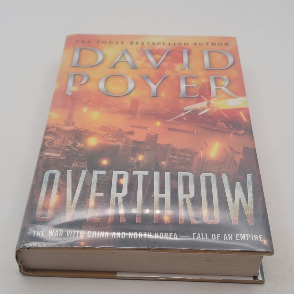 David Poyer Overthrow Hardcover First Edition Ex-Library Good